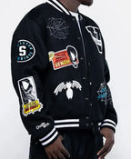 Eddie Brock Venom Varsity Black Jacket