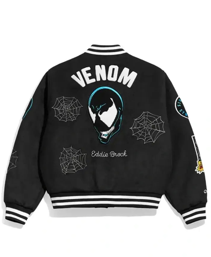 Eddie Brock Venom Varsity Jacket for Halloween