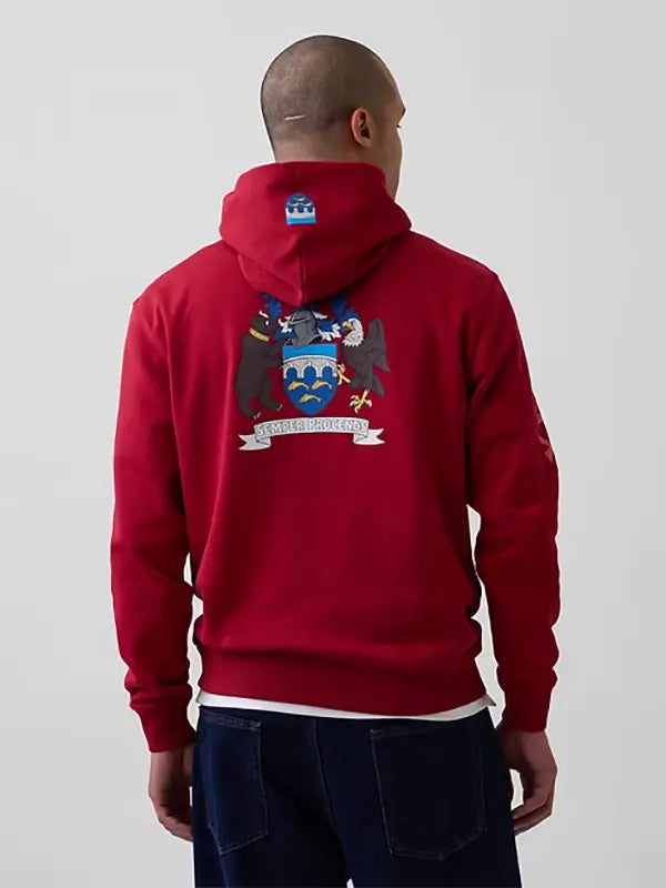 Edward Crutchley x Gap Red Hoodie