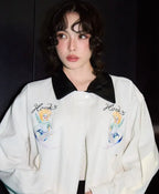 Elle Fashion Week Charlotte Austin White Jacket
