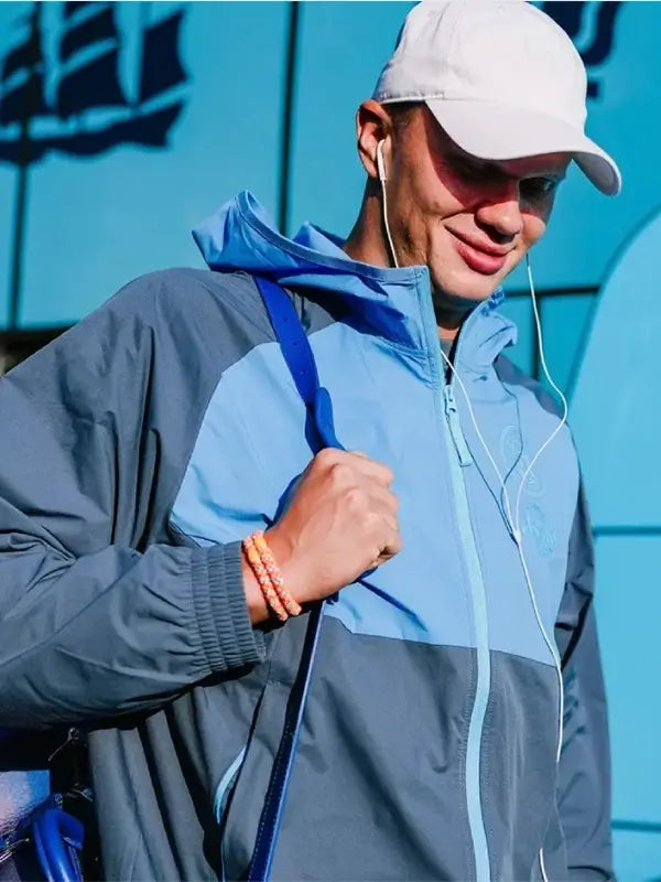 Erling Haaland Manchester City Blue Jacket
