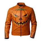 Jack-o’-lantern Men's Leather Jacket