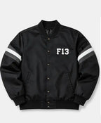 F13 Jason Voorhees Black Satin Bomber Jacket