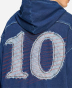 FIFA WC 2026 Japan Blue Zipper Hooded Jacket