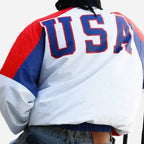 FIFA World Cup 2026 USA Windbreaker Zipper White & Navy Jacket