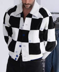 Fuzzy BACK Checkerboard Off-White 10×10 Jacket