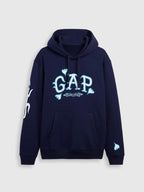 GAP x Eduardo Sarabia Logo Navy Hoodie For Men & Women