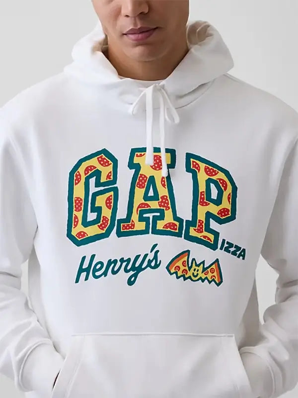 GAP x Henry’s Pizza White  Hoodie 
