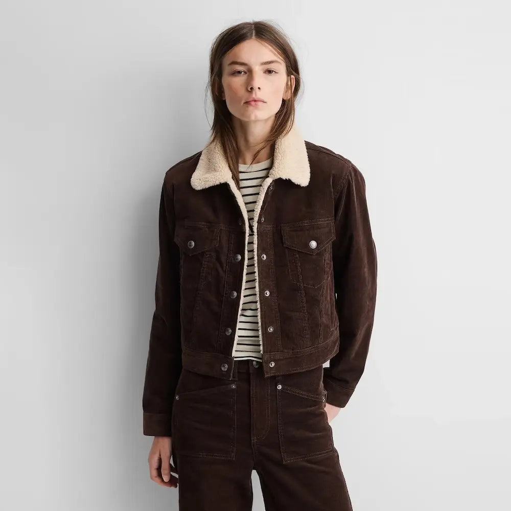 Gap x A.P.C. Brown Icon Corduroy Crop Jacket