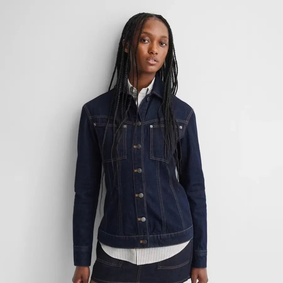 Gap x A.P.C. Dark Wash Structured Denim Jacket