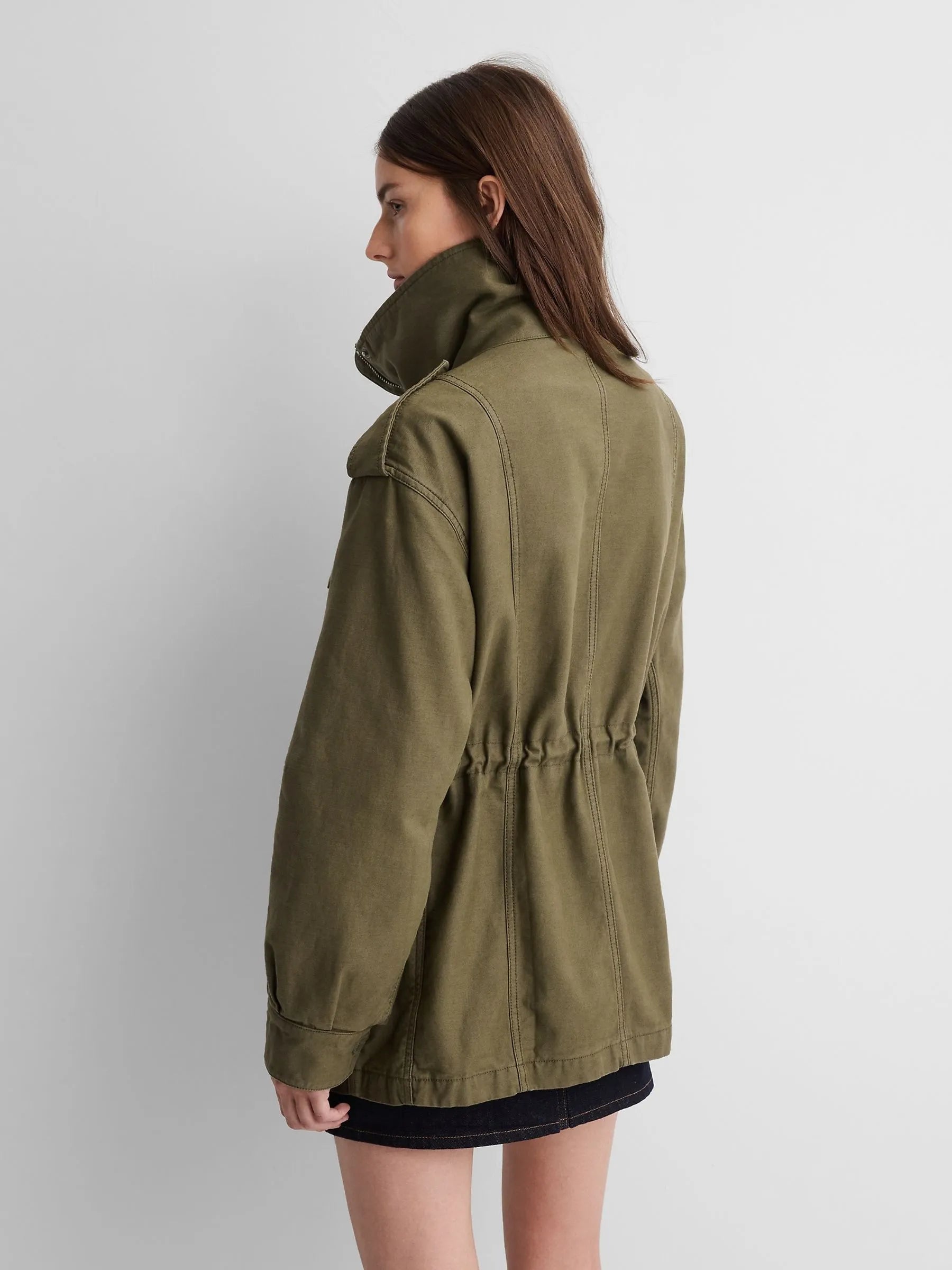 Gap x A.P.C Green Oversized Utility Jacket
