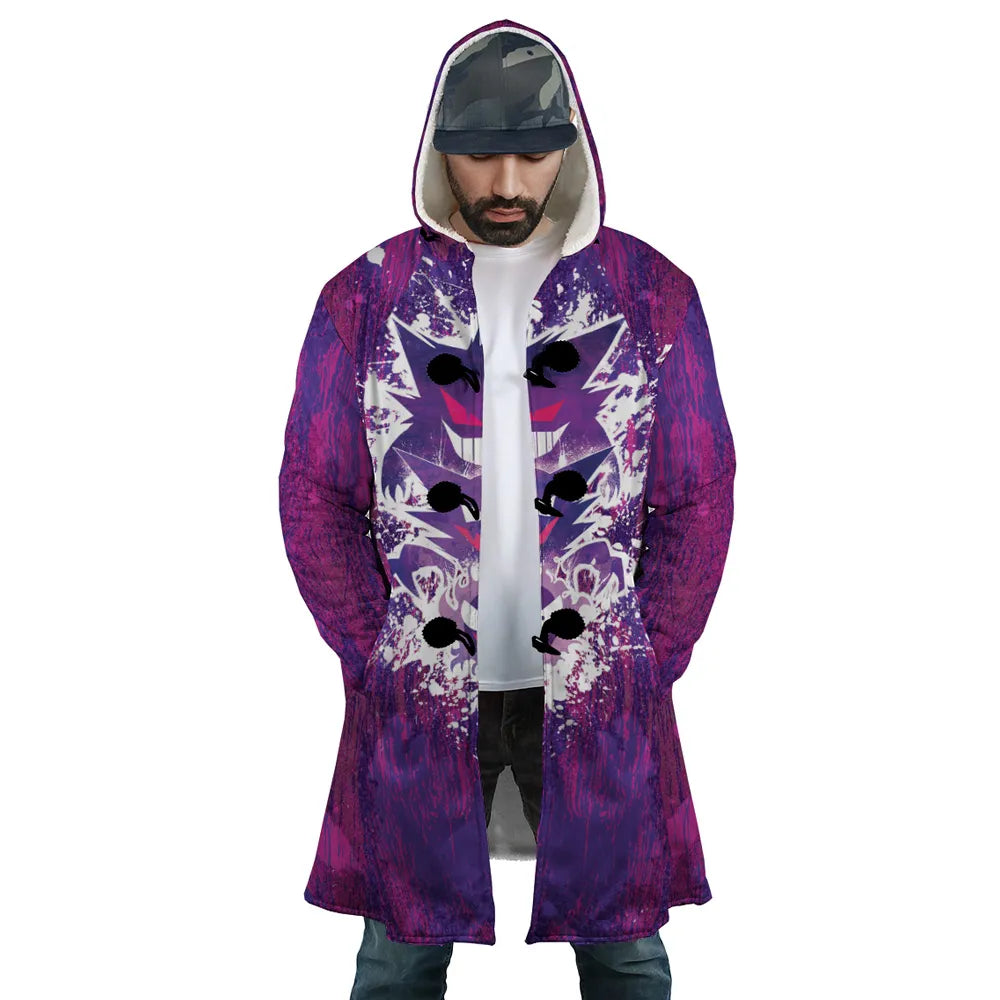 Gastly Haunter Gengar Pokémon Hooded Cloak Coat