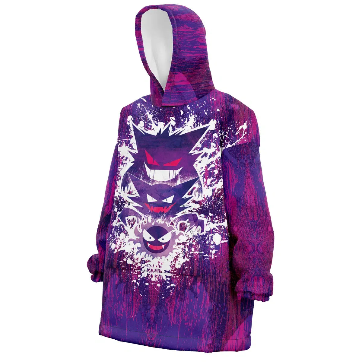 Gastly Haunter Gengar Pokémon Oversized Blanket Hoodie