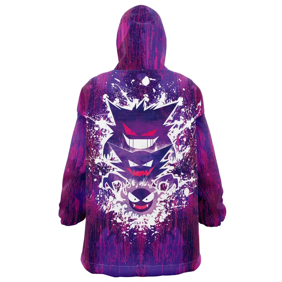 Gastly Haunter Gengar Pokémon Oversized Purple Hoodie