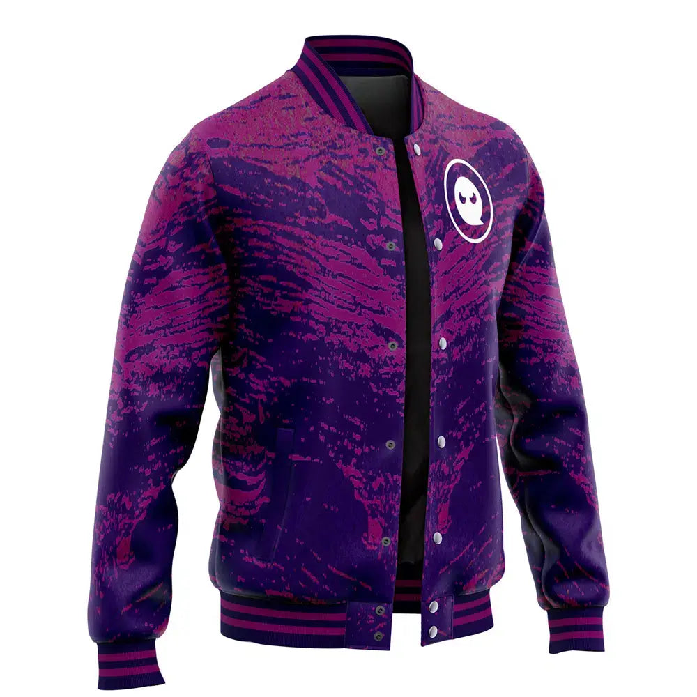 Gastly Haunter Gengar Pokémon Purple Varsity Jacket