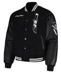 Ghost Face Scream Horror Black Varsity Jacket