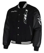 Ghost Face Scream Horror Black Varsity Jacket
