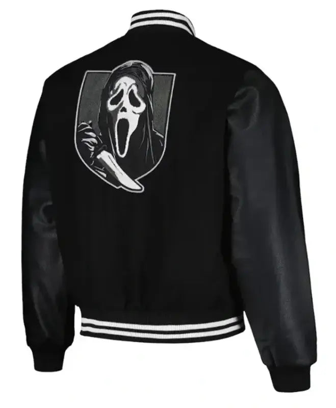 Ghost Face Scream Horror Varsity Jacket