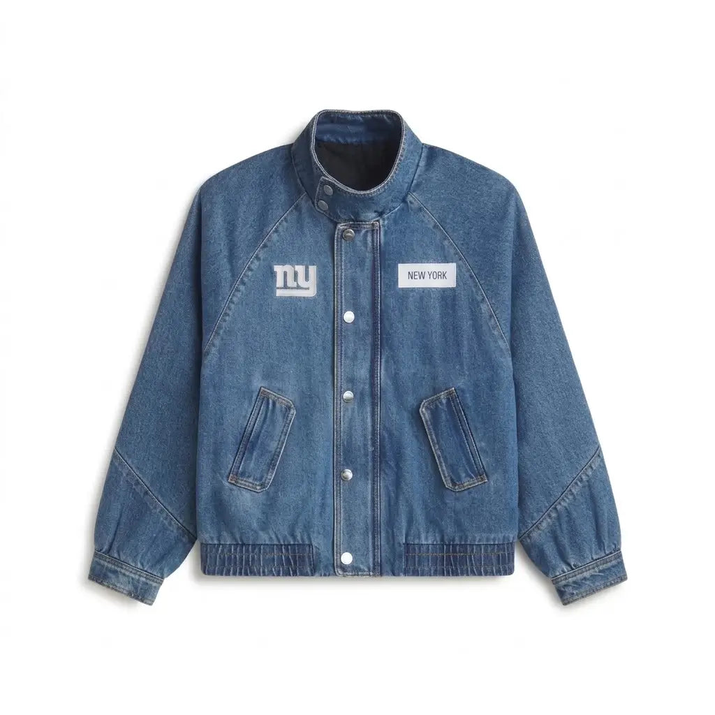 Giants Off Season Blue Oversized Denim Jacket