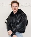 Graham Campbell PFW Black Leather Jacket For Men & Women