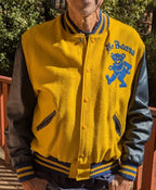 Grateful Bears Yellow Varsity Jacket