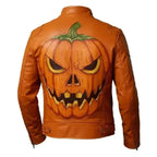 Jack-o’-lantern Men's Leather Jacket