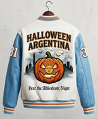 Halloween Argentina Varsity White Jacket