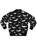Halloween Bats Bomber Black Jacket