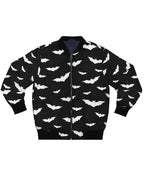 Halloween Bats Bomber Black Jacket