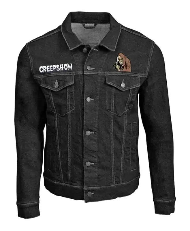 Halloween Creepshow Black Denim Jacket