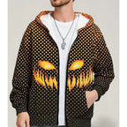 Halloween Evil Pumpkin Face Hooded Jacket