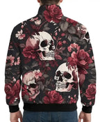 Halloween Floral Skull Windbreaker Jacket