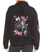 Halloween Ghost Face Denim Jacket
