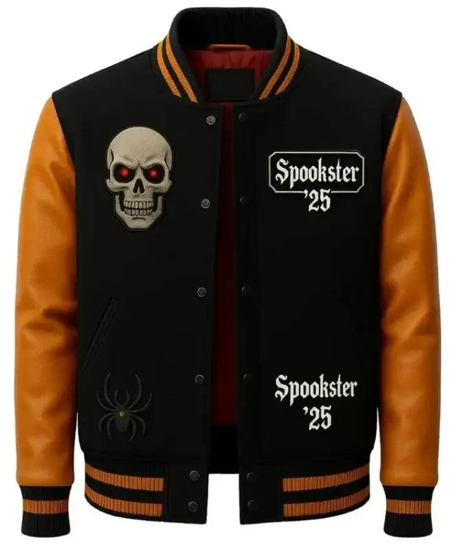 Halloween Haunted and Hype Varsity Jacket