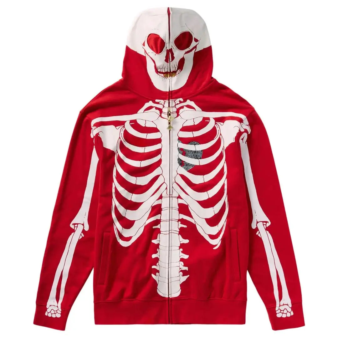 Halloween LRG Dead Serious Zip Red Hoodie