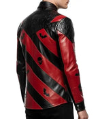 Halloween Men’s Skull Bat Leather Jacket