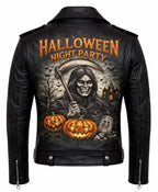 Halloween Night Party Leather Biker Jacket