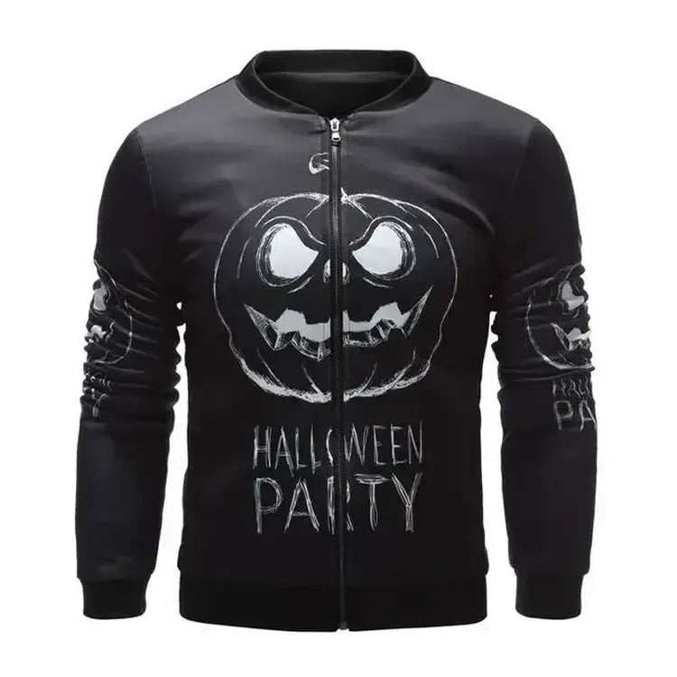 Halloween Party Black Bomber Jacket