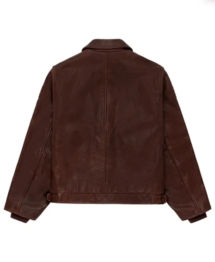 Halloween Pony Hair Brown Bones Jacket