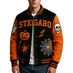 Halloween Pumpkin Varsity Jacket