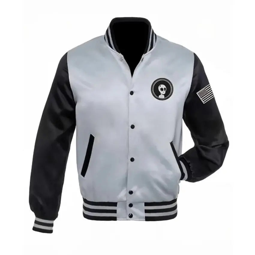 Halloween Skull Reaper Varsity Jacket