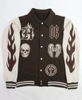 Halloween Skull x Wings Varsity Jacket