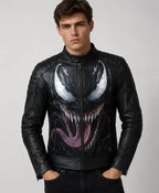 Halloween Venom Biker Leather Jacket