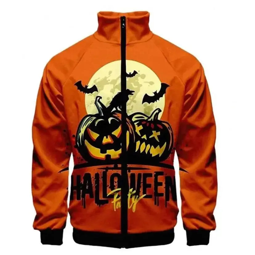 Halloween Zipper Bomber Jacket