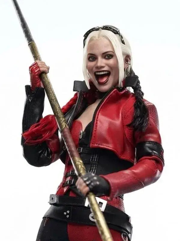 Harley Quinn Suicide Squad Cropped Leather Jacket