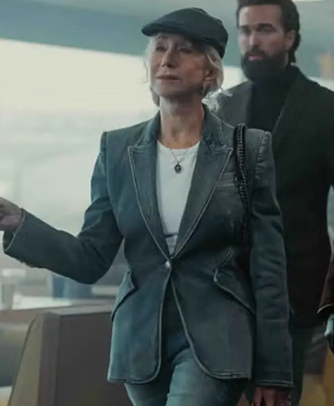 Helen Mirren MobLand S02 Denim Blazer For Women