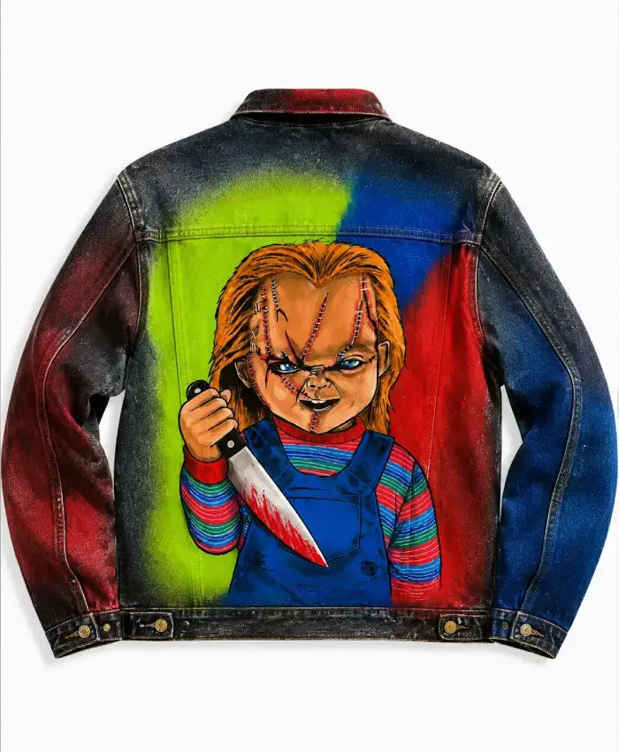 Horror Style Chucky Denim Jacket