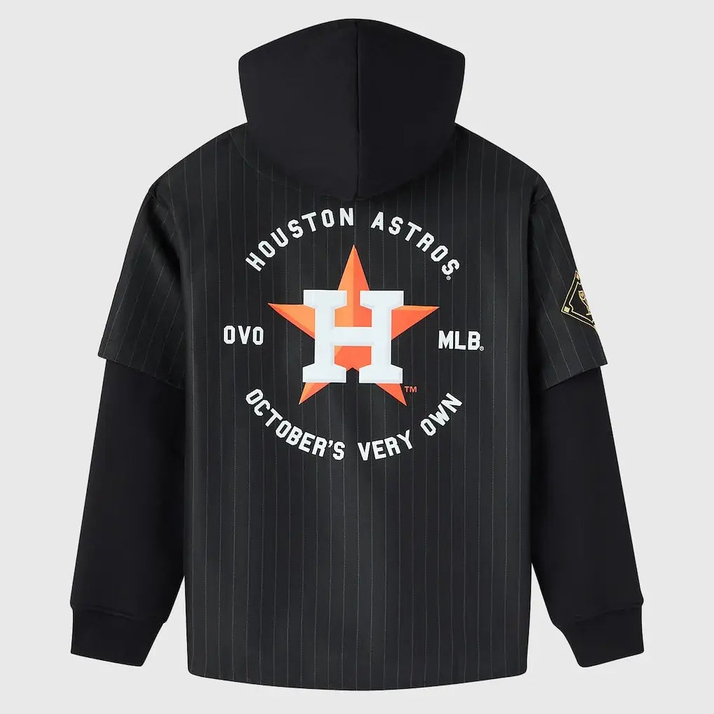Houston Astros OVO x MLB Hooded Black Jersey