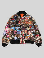 Hybrid Camo Multi Badge Padded MA-1 Jacket