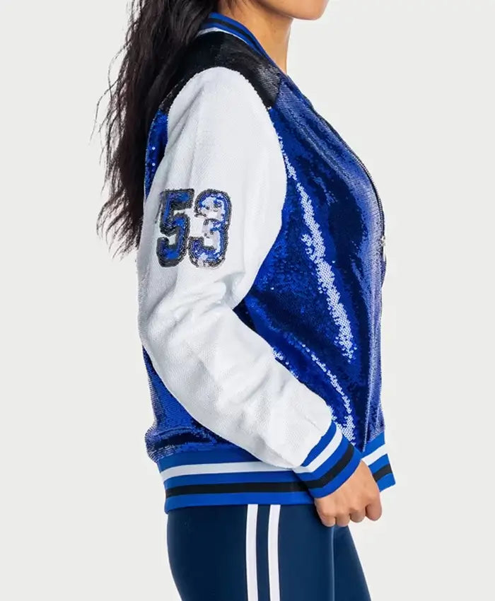 Indianapolis Colts Wild Collective Zip-Up Sequin Jacket